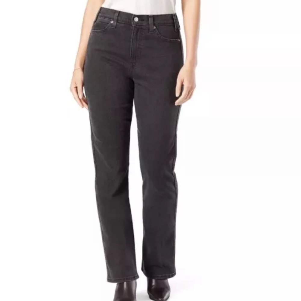 Signature by Levi Strauss&Co Heritage Kick Boot Black Jeans Size 12 W31